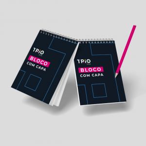 Bloco com capa   4x0  50 Folhas por Bloco 