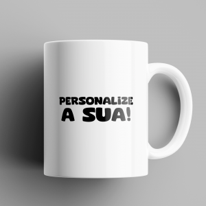 Caneca Personalizada Porcelana 96x150mm Branca Sublimação  